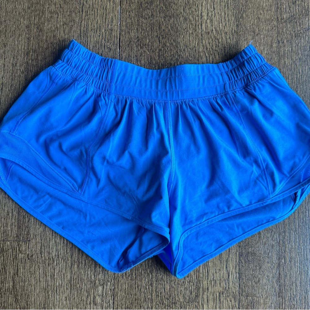 Lululemon Vibrant Blue Hotty Hot Shorts